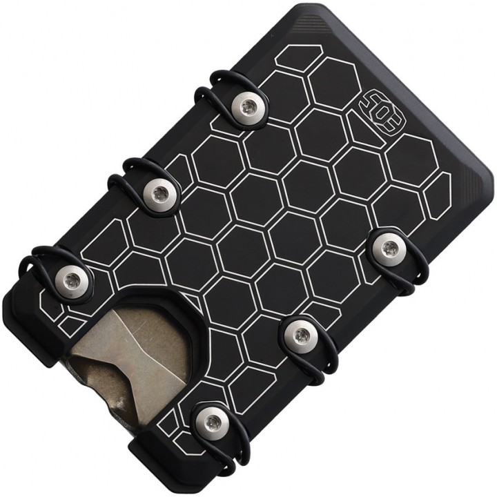 Кошелек-картхолдер из алюминия EOS 3.0 Black Series Hex Wallet (Black)