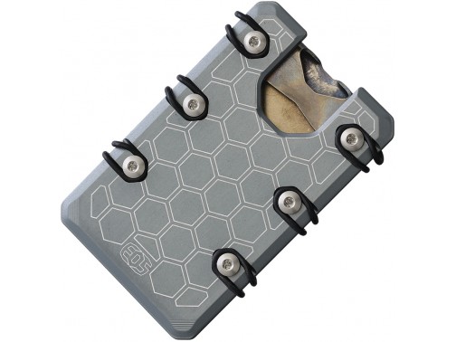 Кошелек-картхолдер из алюминия EOS 3.0 Black Series Hex Wallet (Gun Metal Grey)