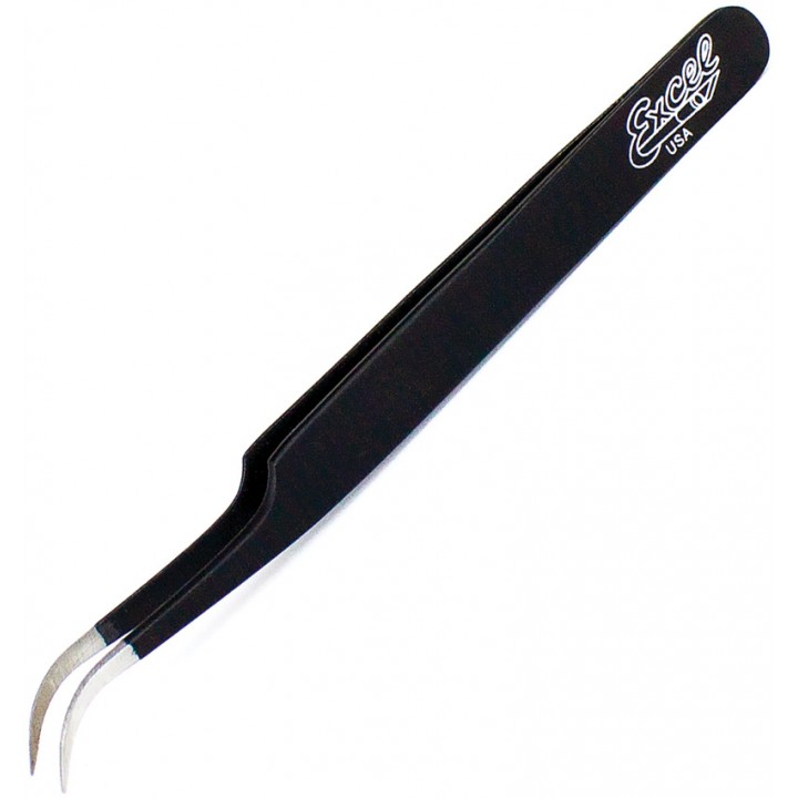 Закругленный пинцент для творчества и рукоделия Excel Blades Slant Point Tweezers