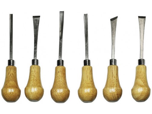 Набор инструментов для резьбы по дереву Excel Blades Palm Style Deluxe Woodcarving Chisel Set