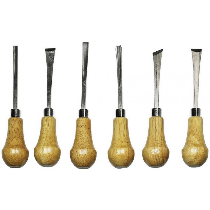 Набор инструментов для резьбы по дереву Excel Blades Palm Style Deluxe Woodcarving Chisel Set