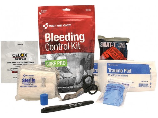 Аптечка-набор первой помощи кровоостанавливающий First Aid Only Critical Essentials Bleeding Control Kit For Limb & Torso Wounds