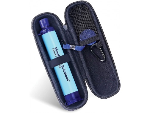 Туристический фильтр для питьевой воды с чехлом Membrane Solutions Water Filter Straw (Blue)