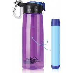 Туристическая бутылка с фильтром для питьевой воды Membrane Solutions Water Filter Bottle (Purple)
