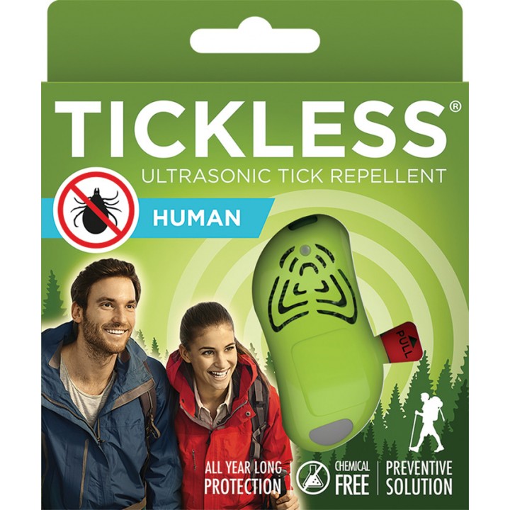Ультразвуковой туристический отпугиватель клещей TICKLESS Human (Green)