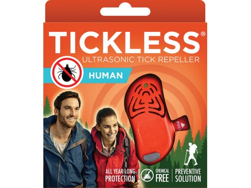 Ультразвуковой туристический отпугиватель клещей TICKLESS Human (Orange)