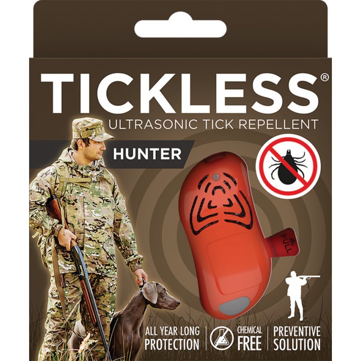 Ультразвуковой охотничий отпугиватель клещей TICKLESS Hunter (Orange)