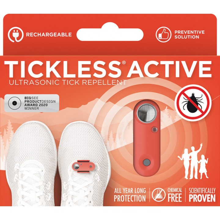 Ультразвуковой отпугиватель клещей TICKLESS Active (Orange)