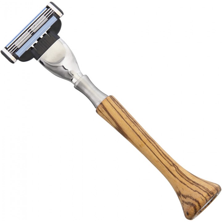 Бритвенный станок для сменных кассет Razolution System Razor Zebrano Wood