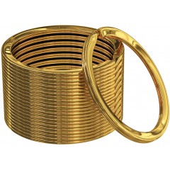 Набор металлических колец для ключей Silipac Metal Split Key Rings (Gold)