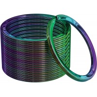 Набор металлических колец для ключей Silipac Metal Split Key Rings (Rainbow)