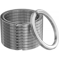 Набор металлических колец для ключей Silipac Metal Split Key Rings (Silver)