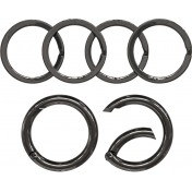 Набор колец для ключей с карабином Silipac Keychain Kit (Gunmetal) — основное фото