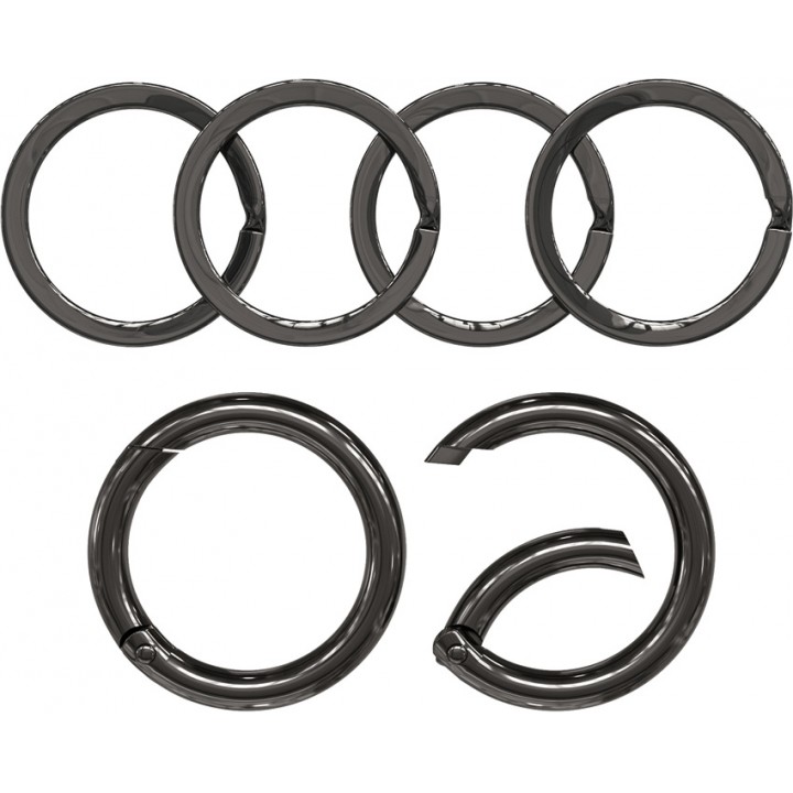 Набор колец для ключей с карабином Silipac Keychain Kit (Gunmetal)