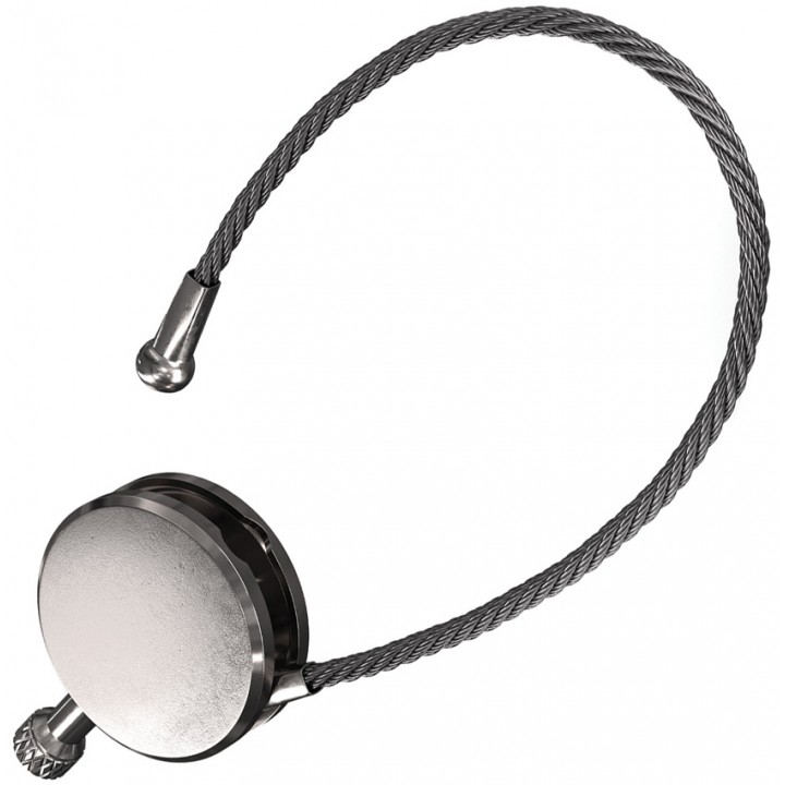 Кольцо для ключей с замком Silipac Easy Lock Cable (Asphalt Uncoated)