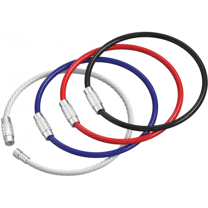 Кольцо-карабин для ключей с винтовым замком Silipac Twist Lock Cable Ring Carabiner (Multi)