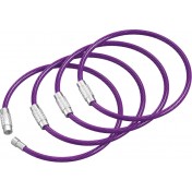 Кольцо-карабин для ключей с винтовым замком Silipac Twist Lock Cable Ring Carabiner (Puple) — основное фото