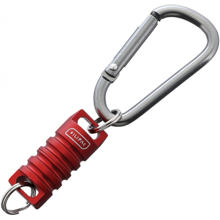 Магнитный алюминиевый карабин для ключей и аксессуаров Silipac EDC Mag Beads (Red)