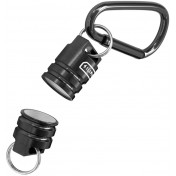 Магнитный титановый карабин для ключей и аксессуаров Silipac EDC Mag Beads (Black) — основное фото