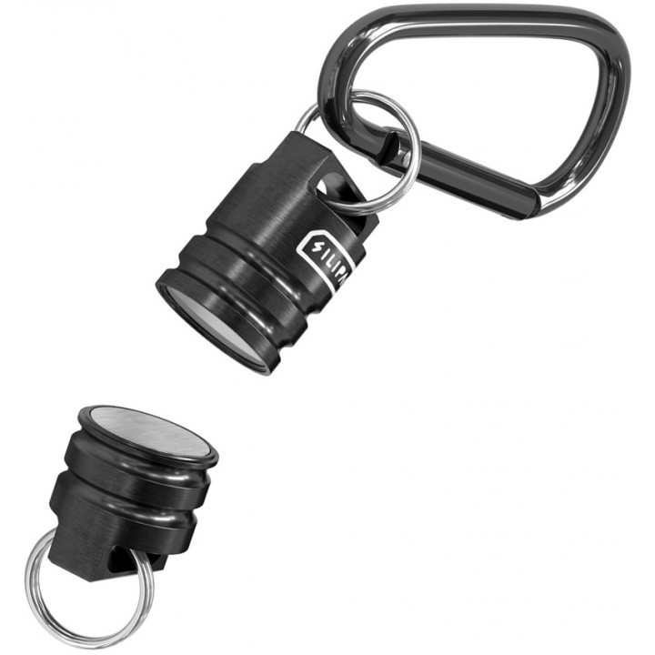 Магнитный титановый карабин для ключей и аксессуаров Silipac EDC Mag Beads (Black)