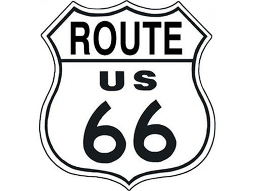 Жестяная табличка Desperate Enterprises Tin Signs RT. 66 SHIELD