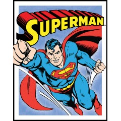 Жестяная табличка Desperate Enterprises Tin Signs Superman - Retro Panels