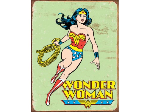 Жестяная табличка Desperate Enterprises Tin Signs Wonder Woman Retro