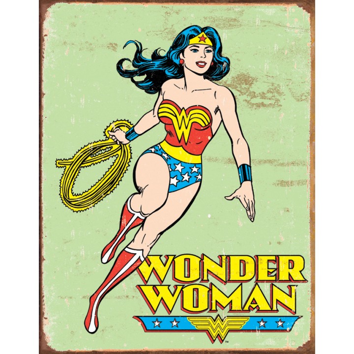 Жестяная табличка Desperate Enterprises Tin Signs Wonder Woman Retro