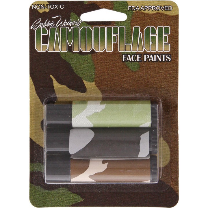 Bobbie Weiner набор камуфляжного грима (маскировочная краска) Camo Facepaint Sticks