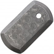 Damascus армейский жетон из дамасской стали Dog Tag — основное фото