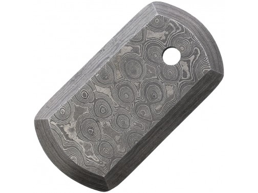Damascus армейский жетон из дамасской стали Dog Tag
