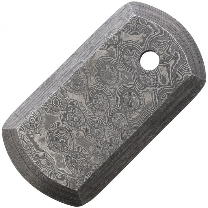 Damascus армейский жетон из дамасской стали Dog Tag