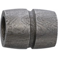 Damascus бусина для паракорда из дамасской стали Bisect Groove Bead