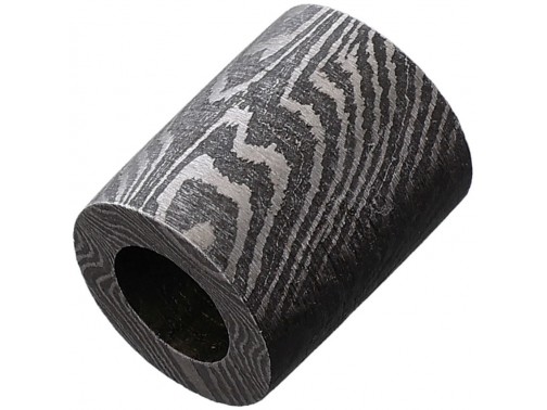 Damascus бусина для паракорда из дамасской стали Straight Barrel Bead
