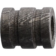 Damascus бусина для паракорда из дамасской стали Steel Bead Grooved Barrel