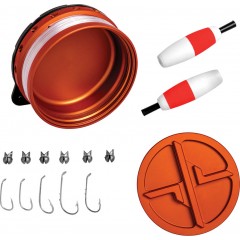 Рыболовный набор Exotac xREEL Pocket Fishing Kit (оранжевый)