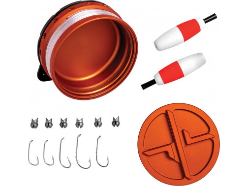 Рыболовный набор Exotac xREEL Pocket Fishing Kit (оранжевый)