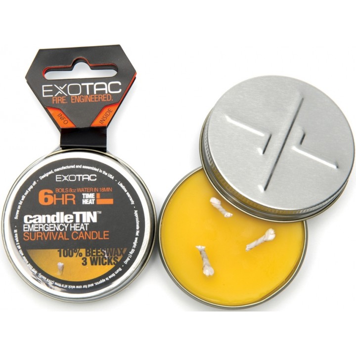 Свеча для растопки Exotac candleTIN (малая, высокая температура)