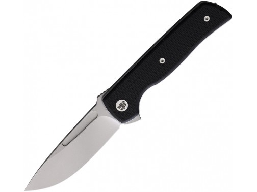 Складной нож Terzuola Knives ATCF Lite (клинок стоунвош, черная рукоять)