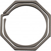 Flytanium компактное титановое кольцо‑держатель для ключей Ti Octagonal Keyring — основное фото