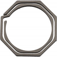 Flytanium компактное титановое кольцо‑держатель для ключей Ti Octagonal Keyring