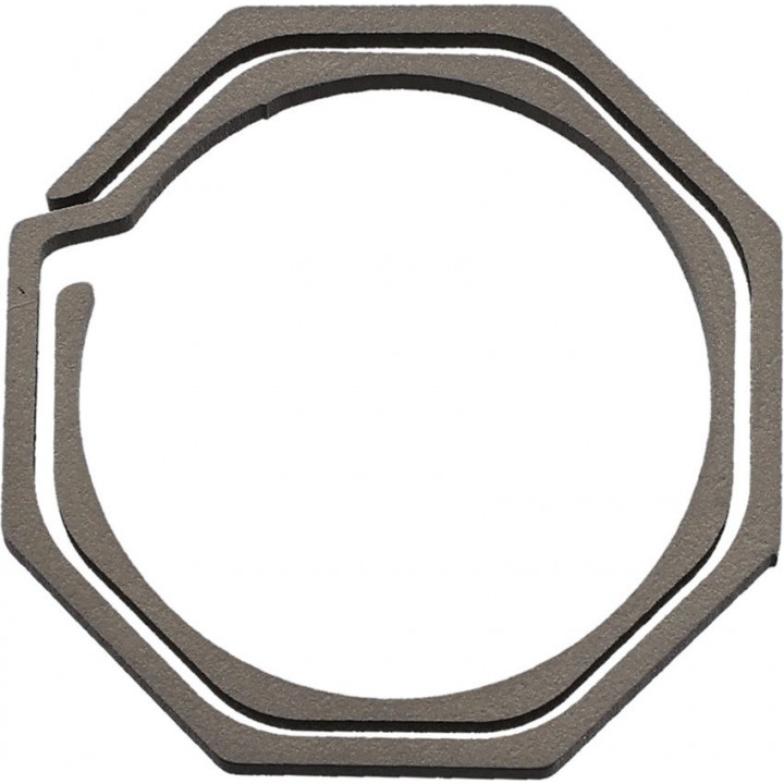Flytanium компактное титановое кольцо‑держатель для ключей Ti Octagonal Keyring