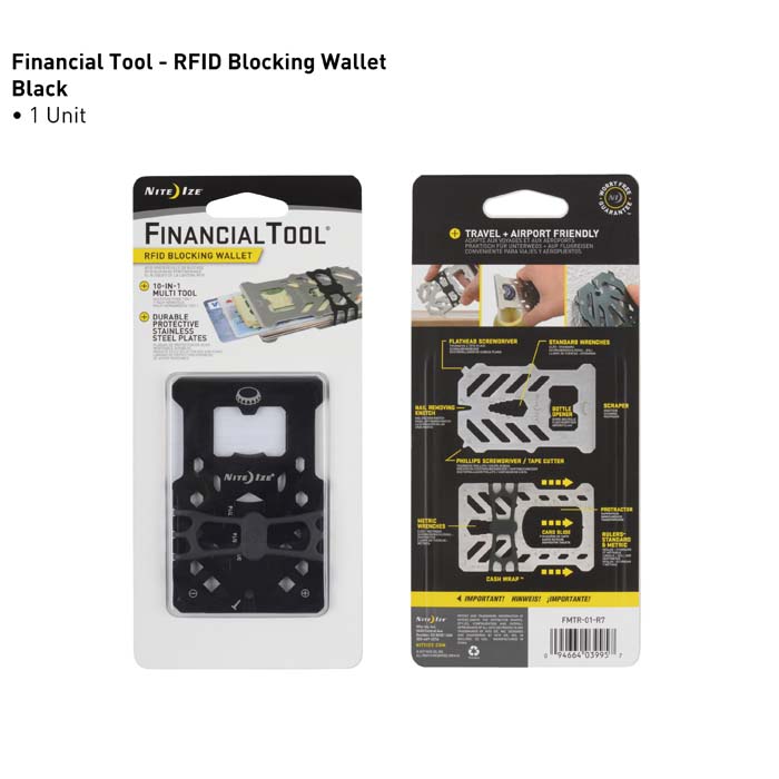 Мультитул-кошелек Nite Ize Financial Tool RFID (черный)