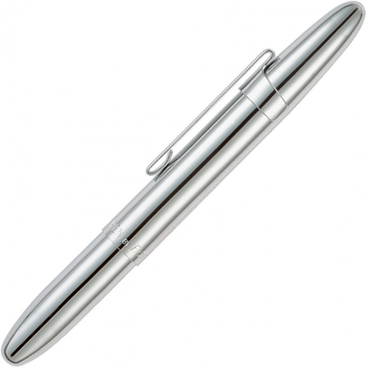 Ручка Fisher Space Pen Bullet (с клипсой, покрытие - хром, черные чернила)