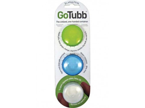 Набор контейнеров humangear GoTubb Small (прозрачный, зеленый, синий)