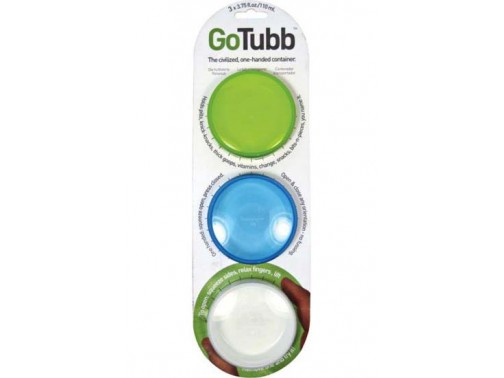 Набор контейнеров humangear GoTubb Medium (прозрачный, зеленый, синий)