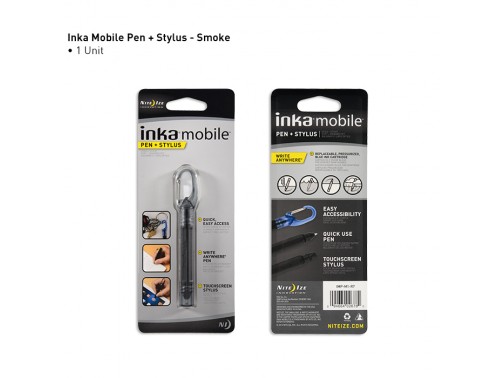 Всепогодная ручка со стилусом Inka Mobile Pen (серый)