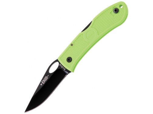 Складной нож Ka-Bar Dozier Zombie Folding Hunter (рукоять - FRN зеленый, клинок - черный)