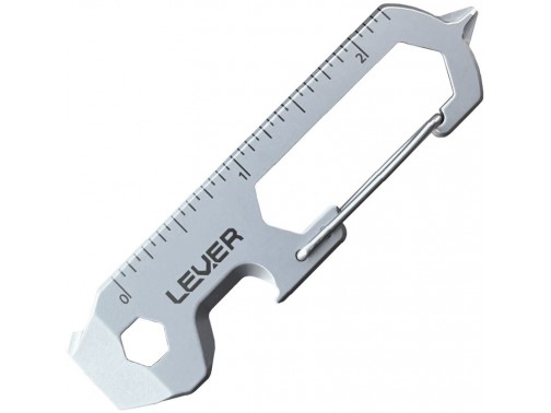 Lever Gear карабин-мультитул CLiP KT Keychain Tool (Satin)