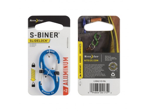 Карабин Nite Ize S-Biner #2 Slidelock алюминий (синий) Карабин Nite Ize S-Biner #2 Slidelock алюминий (синий)